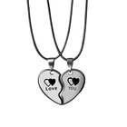 Модное ожерелье с подвеской Лучший Друг для пар, замок с разбитым сердцем, женский, мужской подарок, ювелирное изделие дружбы, корейский медальон для ключей