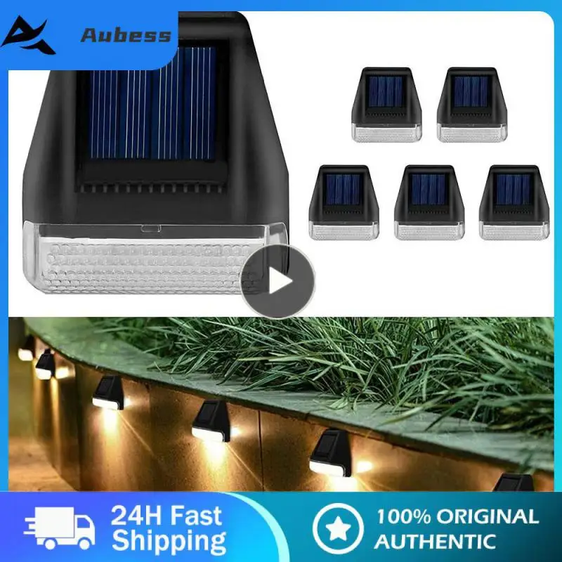 

Solar Wall Lights Outdoor IPX3 Rainproof Garden Decoration Stairs Step Lights Fence LED Wall Lights For Home Outdoor Lighting