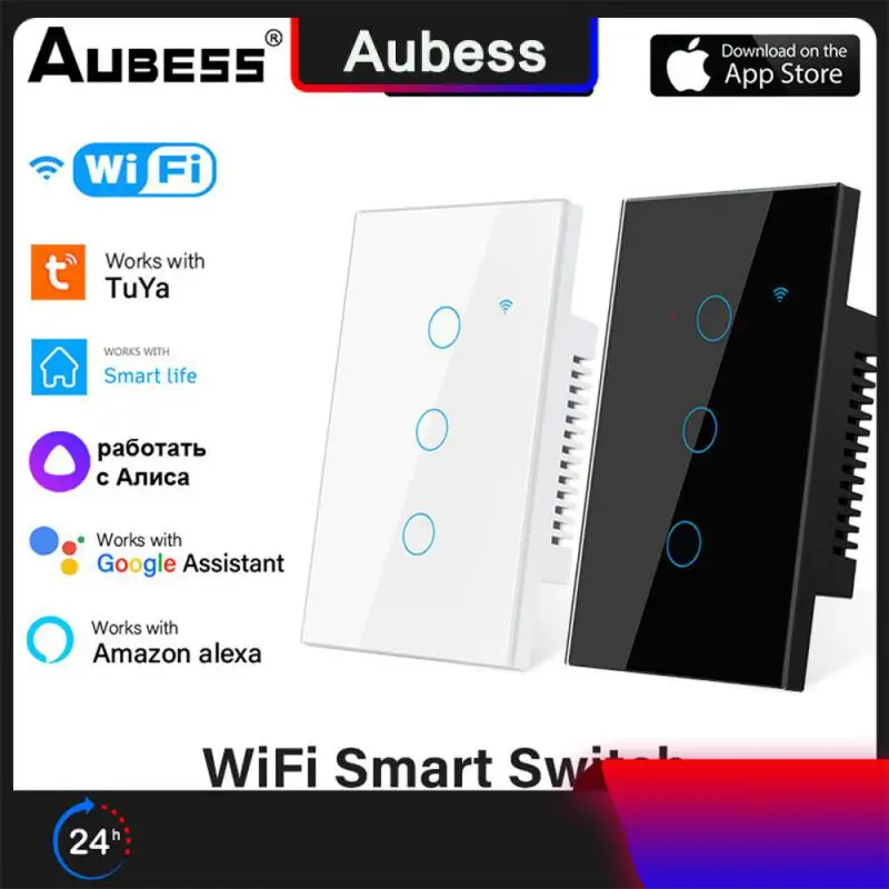 

Сенсорный выключатель с поддержкой Alexa Google Home, нейтральный провод/без нейтрального провода, умное бытовое устройство, многофункциональное управление через приложение