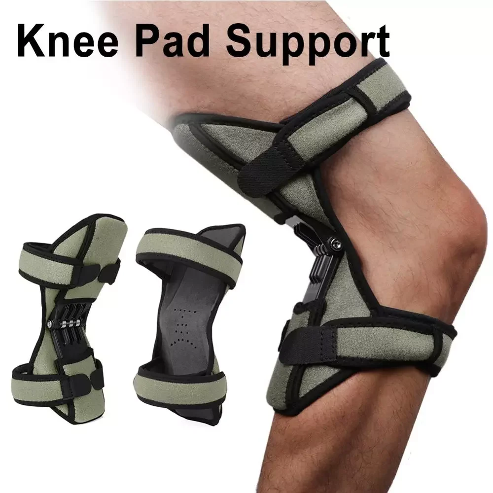 

1 Pair Breathable Joint Knee Pads Outdoor Support Climbing Pad Powerful Rebound Stabilizer Safety Knee Booster Stability Pad