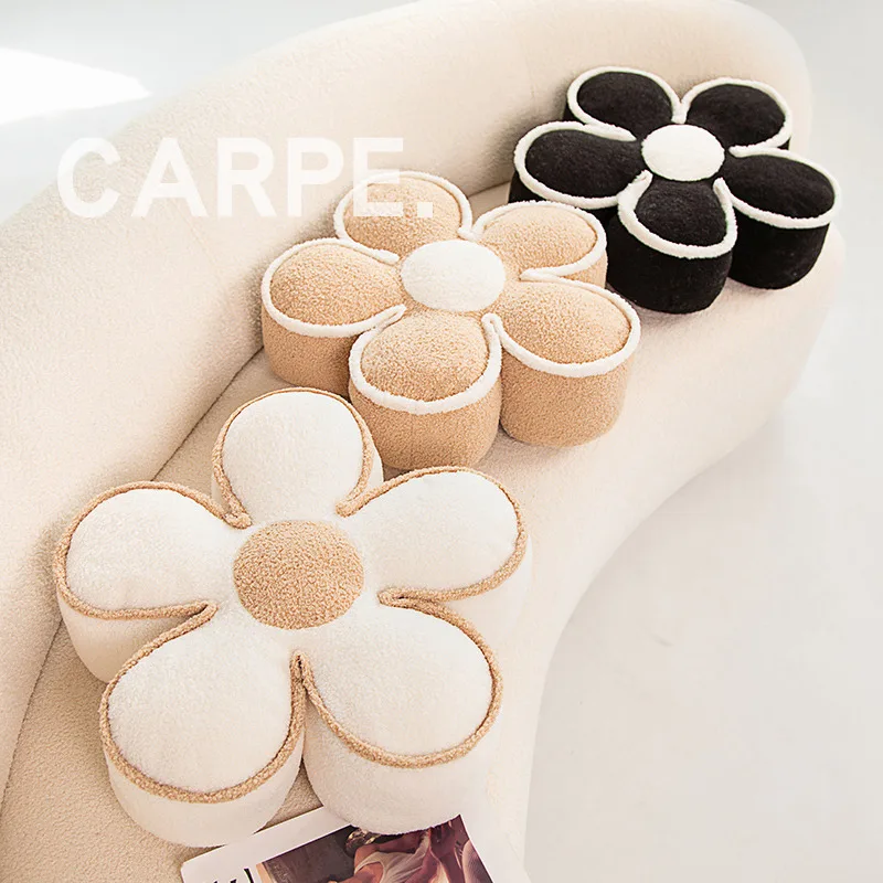

Ins Styles Plush Flowers Sphere Plush Pillow Nordic Interior Decoration Plush Dolls Stuffed Soft Sofa Back Cushion Creative Gift