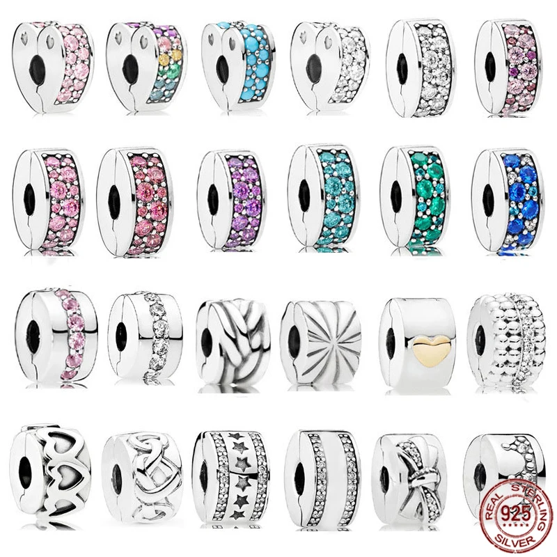 

Блестящие фиксированные бусины из стерлингового серебра 925 пробы, корона в форме сердца, подходят для оригинального браслета Pandora, модные юв...