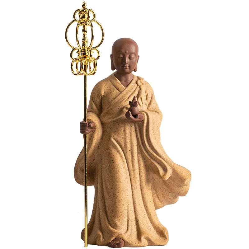 Керамическая статуэтка Ksitigarbha King фарфоровая Художественная Скульптура