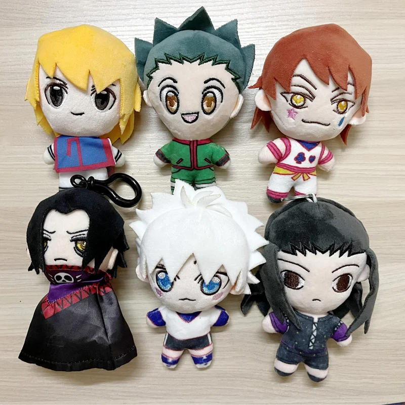 

13cm Anime HUNTER×HUNTER Plush Toy Hanging Ornaments Cute Cartoon Peripheral Characters Backpack Suitcase Keychain Pendant