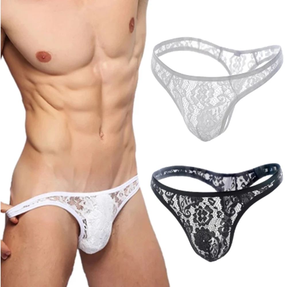 

Сексуальное нижнее белье для мужчин, кружевные стринги, мужские прозрачные трусы танга, мужские стринги, прозрачные трусы, нижнее белье, трусы с Т-образной спинкой