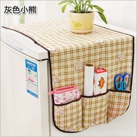 washing machine cover fridge dust cover cotton linen refrigerator organizer dust covers home bag for cover machine