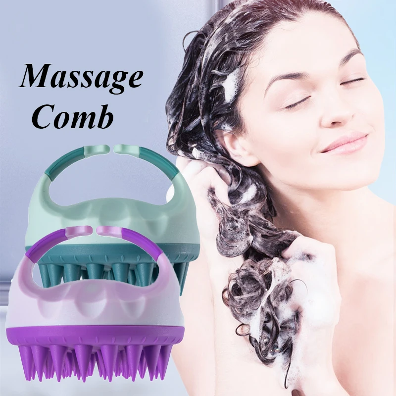 

Популярная многофункциональная ручная силиконовая щетка для мытья головы