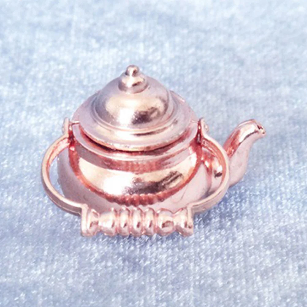 

2 шт., миниатюрный чайник из металлического сплава