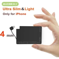 2500mAh Ultra Slim Power Bank Only Built Cable Portable Mini power bank charge for iPhone Samsung Xiaomi iPhone