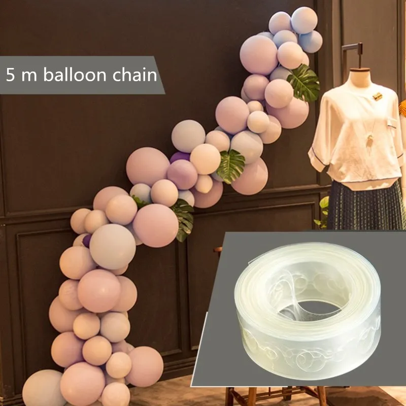 

Arch Balloon Fixed Tools 5M Balloon Chain Wedding Engagement Room Layout Birthday Party Decor Happy New Year Balloon Accessories