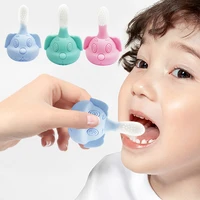 kids security toothbrush baby teeth oral care cleaning brush soft silicone teethers toy 1 12y baby toothbrush newborn baby items