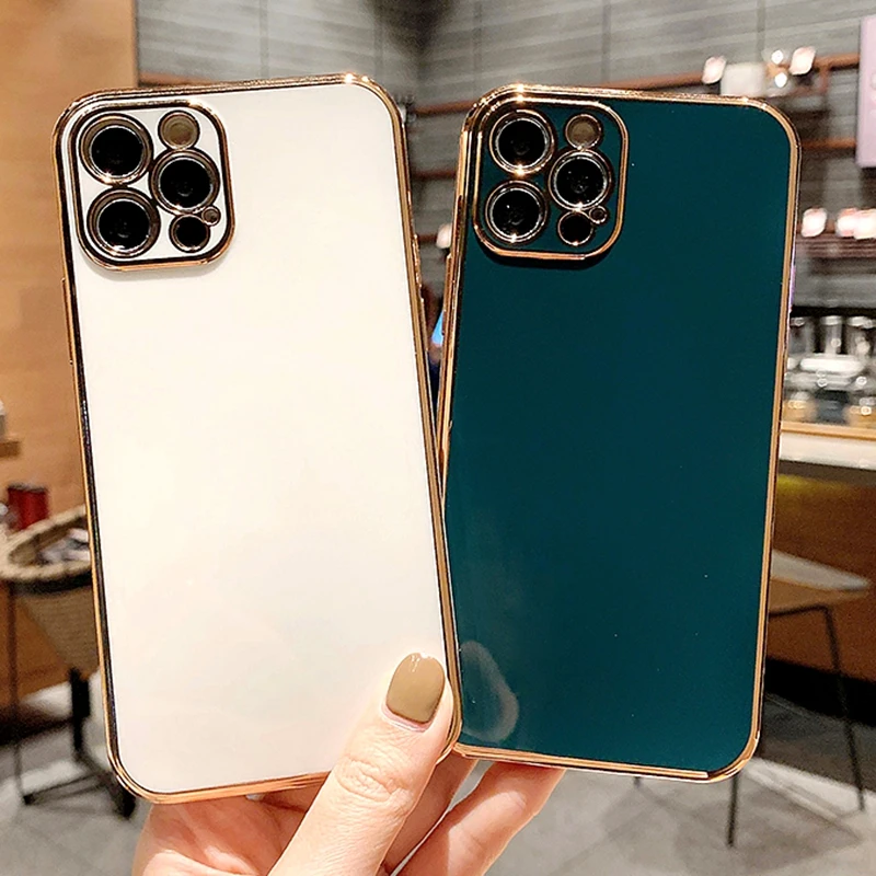 

Soft Electroplated Candy Phone Case For iPhone 11 12 13 X XR XS Max Pro Max 7 8 Plus SE2020 mini Protective Cases Cover