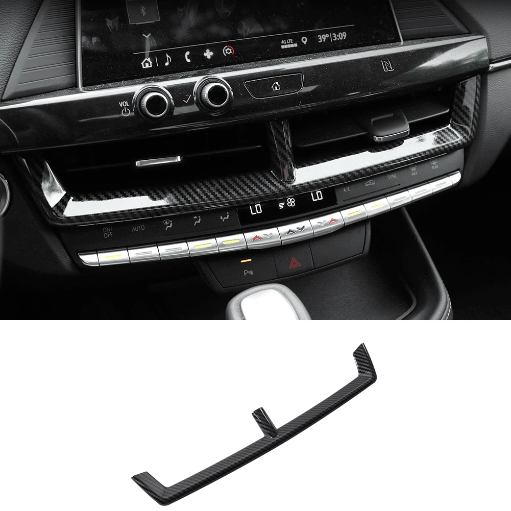 

Lsrtw2017 Car Center Console Central Air Vent Outlet Trim Chrome Cover for Cadillac Ct4 2020 2021 2022 Accessories Auto Styling