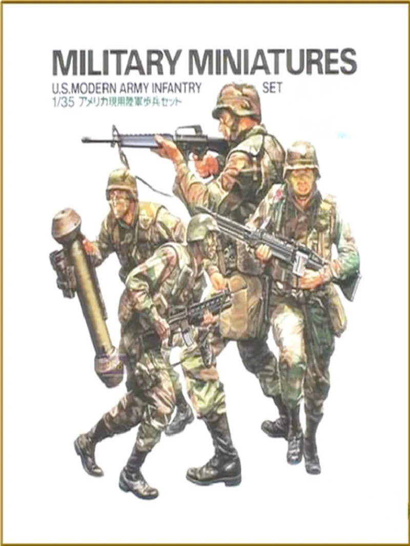 

NX 1/35 US Army Modern Army Infantry Model Resin Model Kit Tumei Colorless Self-Assembling Resin Figure Military Action Figure