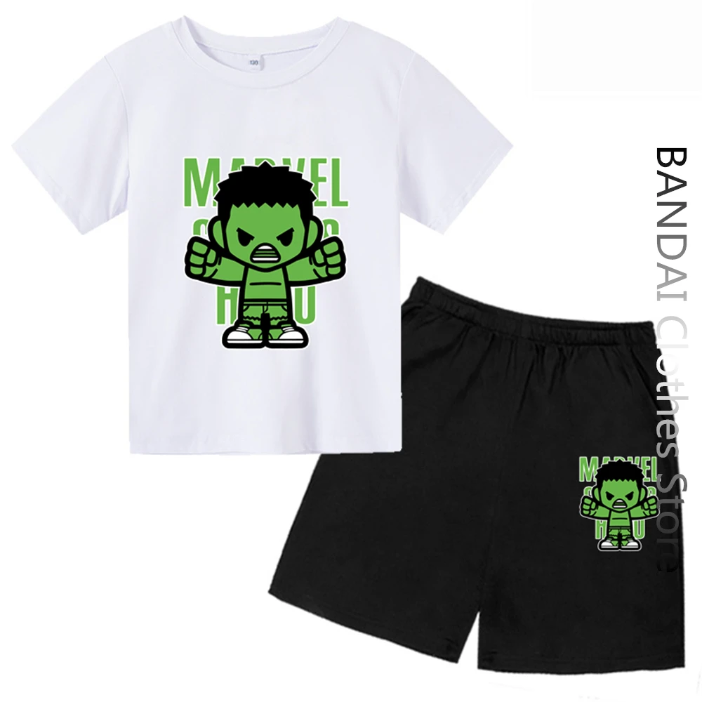

Miniso Sanrio Summer Cartoon Marvel Hulk Tshirt For Boy Disney Girls T Shirt Baby Tops Tees Cartoon Kids Clothes
