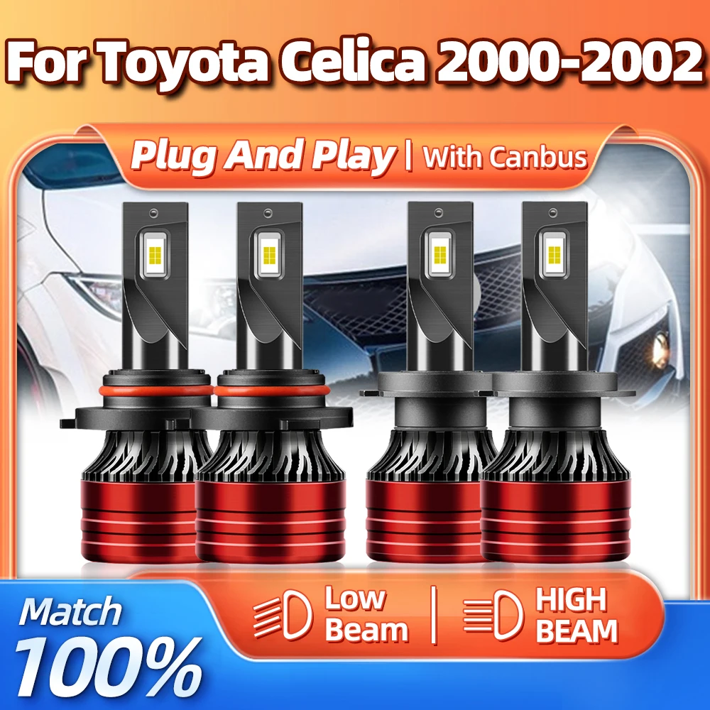 

240W Canbus LED Car Haedlight Bulbs 40000LM Turbo Auto Lamps 12V 6000K White Car Light For Toyota Celica 2000 2001 2002