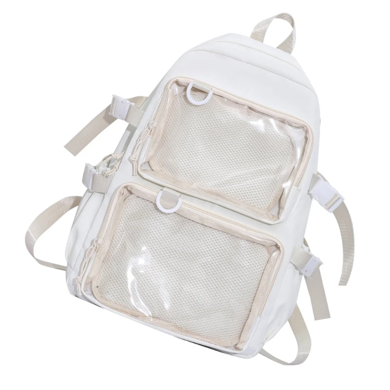 Студенческая милая прозрачная школьная сумка для женщин прозрачный нейлоновый