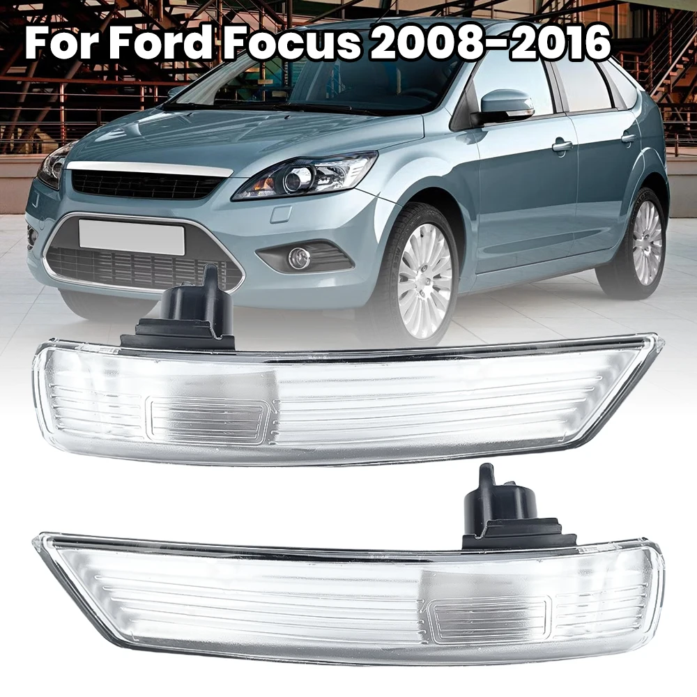 Фото Указатель поворота в зеркале заднего вида для Ford Focus Mk2 Mk3 2008-2017, лампа указателя поворота в боковом зеркале, автомобильные аксессуары №1