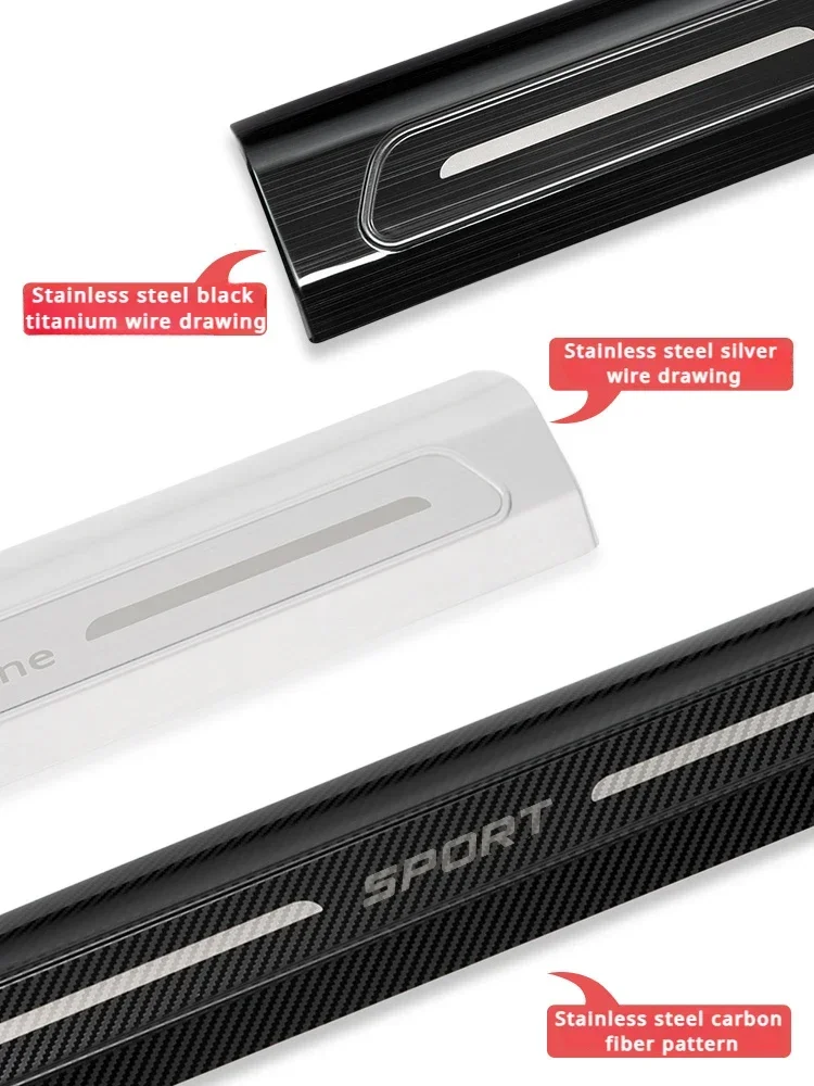 Пороговые педали из нержавеющей стали для Audi A6L/Q5L/A4L/A3L/Q3/A7L/A5-аксессуары украшения