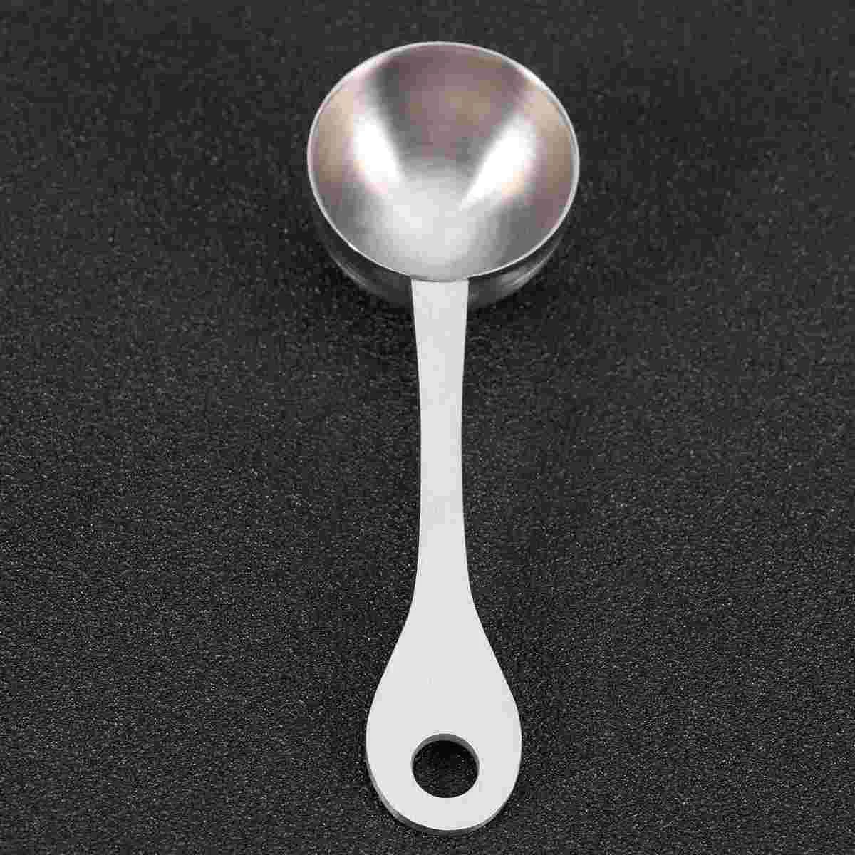 

Spoon Coffee Measuring Metal Scoop Tablespoon Steel Stainless Spoons Cups Groundmeasure Short Spice Liquid Cooking Candy Ice