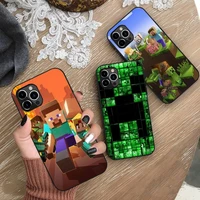 game video mini world phone case for iphone 13 12 11 pro mini xs max 8 7 plus x se 2020 xr silicone soft cover