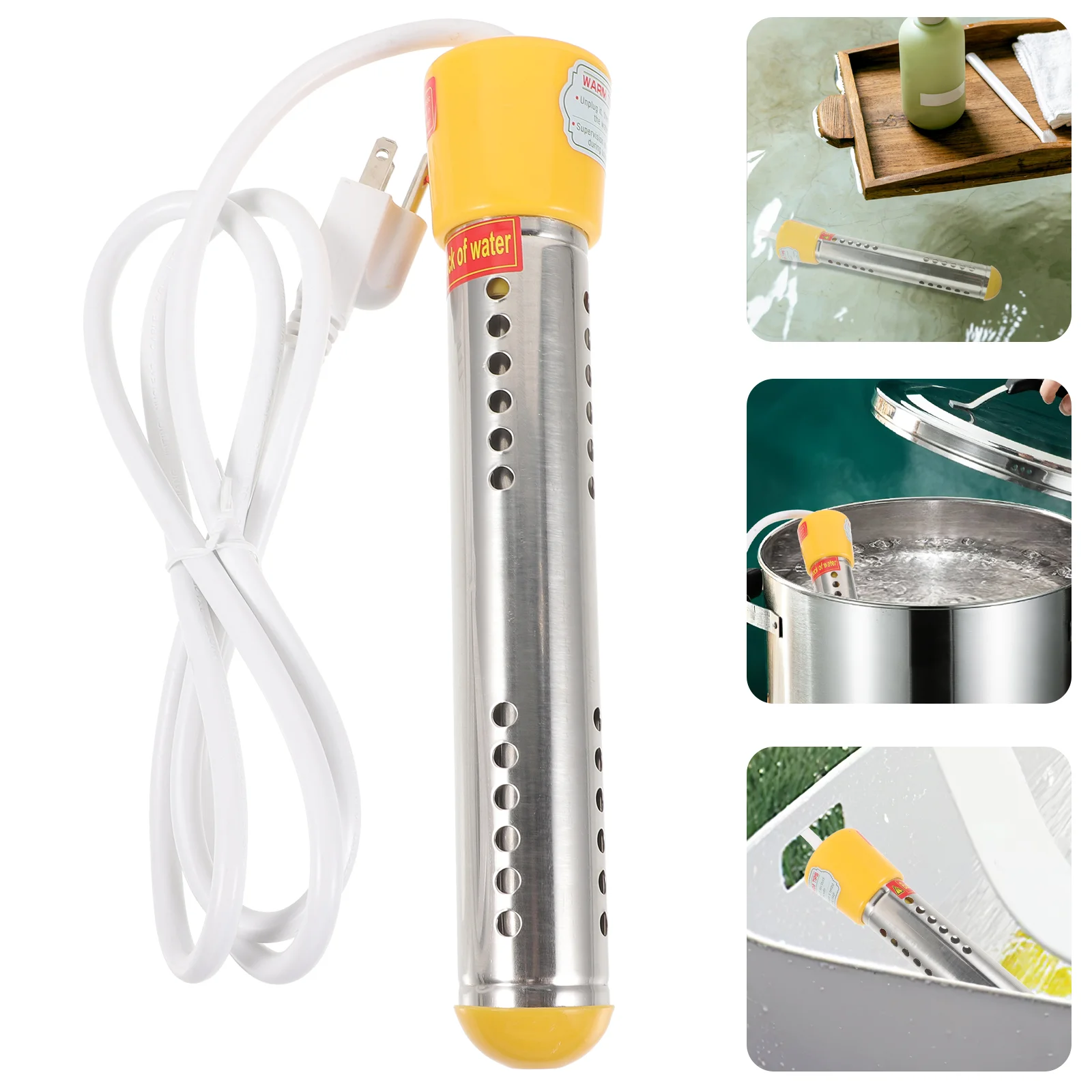 

Heater Pool Portable Original Heating Tube Immersion Bucket Plastic Water Warmer