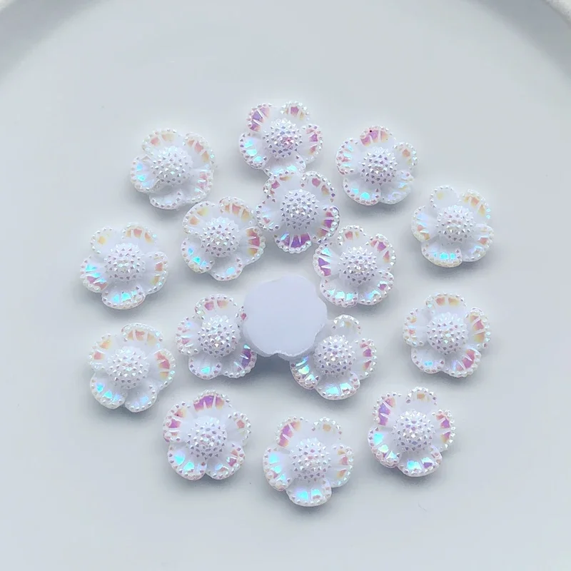 12 мм AB блестящий цветок стразы с плоской задней стороной альбом для скрапбукинга