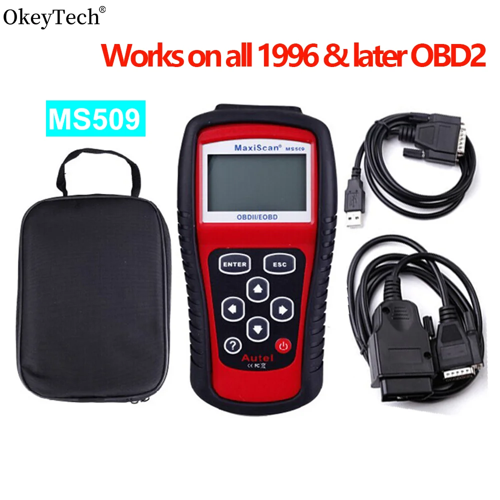 

MS509 OBDⅡ/EOBD Car Scanner Diagnostic Tools Read Code Clear Faults Support All 9 Obd2 Vehicles Check Engine Light Multi-Lingual