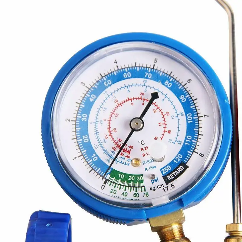 

Car Refrigeration Kit Air Conditioner Tools For R134A R12 R22 R502 Auto Refrigerant Quick Coupler Manifold Gauge Tool Set