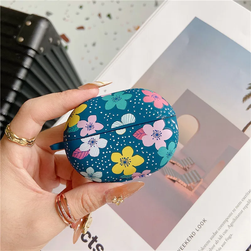 Простой Цветочный чехол из ТПУ для OPPO Enco X беспроводных Bluetooth-наушников neco air/enco free