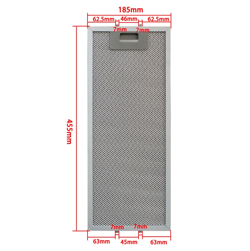 Фильтр для вытяжки 185×455 мм, совместимый с BALAY, ELICA, WHIRLPOOL, замена GRI0025433A (art.: 3920dbbed7e5d) - 3920dbbed7e5d