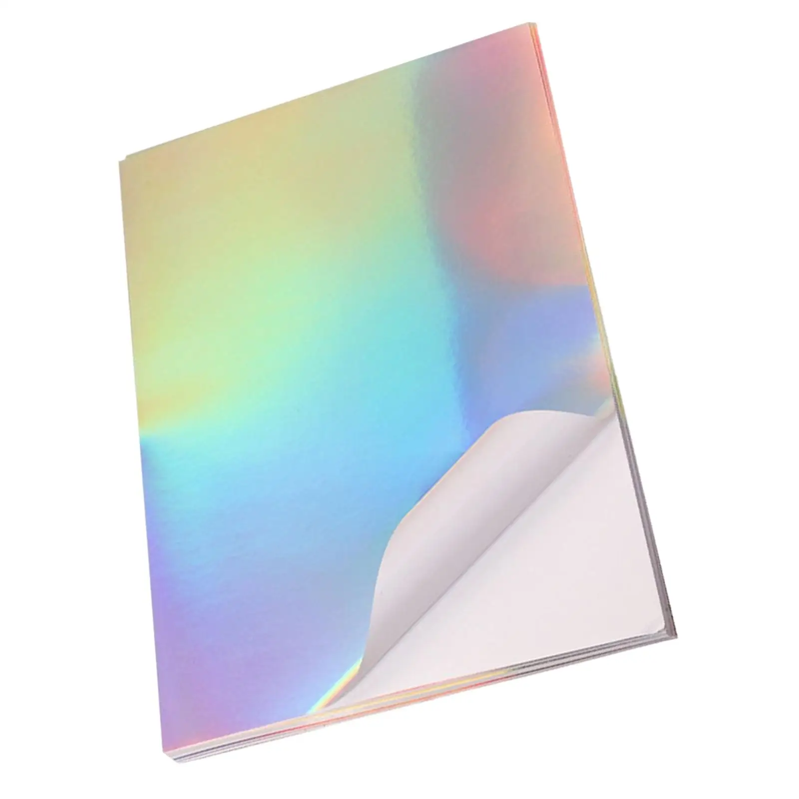 

Holographic Sticker Paper Premium Dries Quickly Vivid Colors Glossy Rainbow Sticker for Inkjet Printer Printer 210x297mm