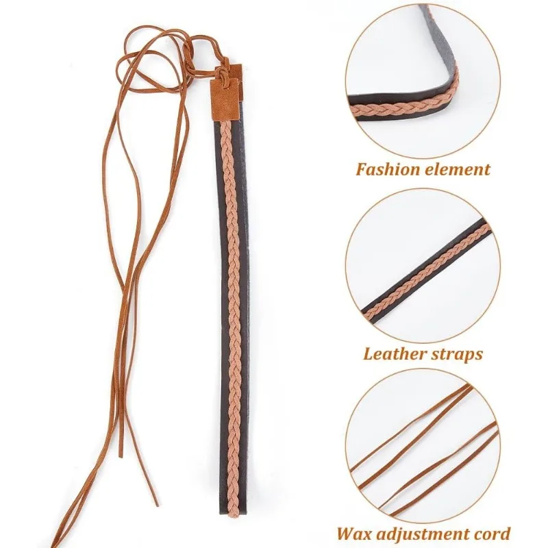 Шляпа в западном стиле с полями Fedora Hat из натуральной коричневой тканой кожи