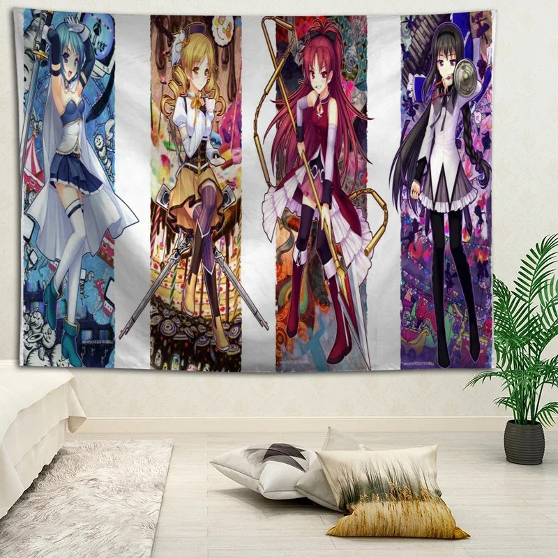 Горячая Распродажа пользовательский аниме Puella Magi Madoka Magica декоративный гобелен