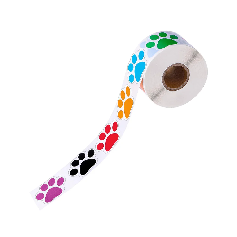 

Stickers Paw Animal Footprints Wrapping Labels Label Sticker Dog Sealing Decals Footprint Animalswall Paws Adhesive Seal