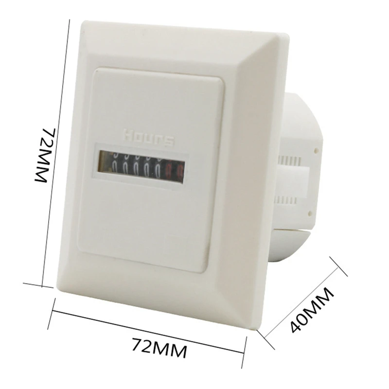 Цифровой квадратный таймер 0-99999 99 0 3 Вт цвет белый