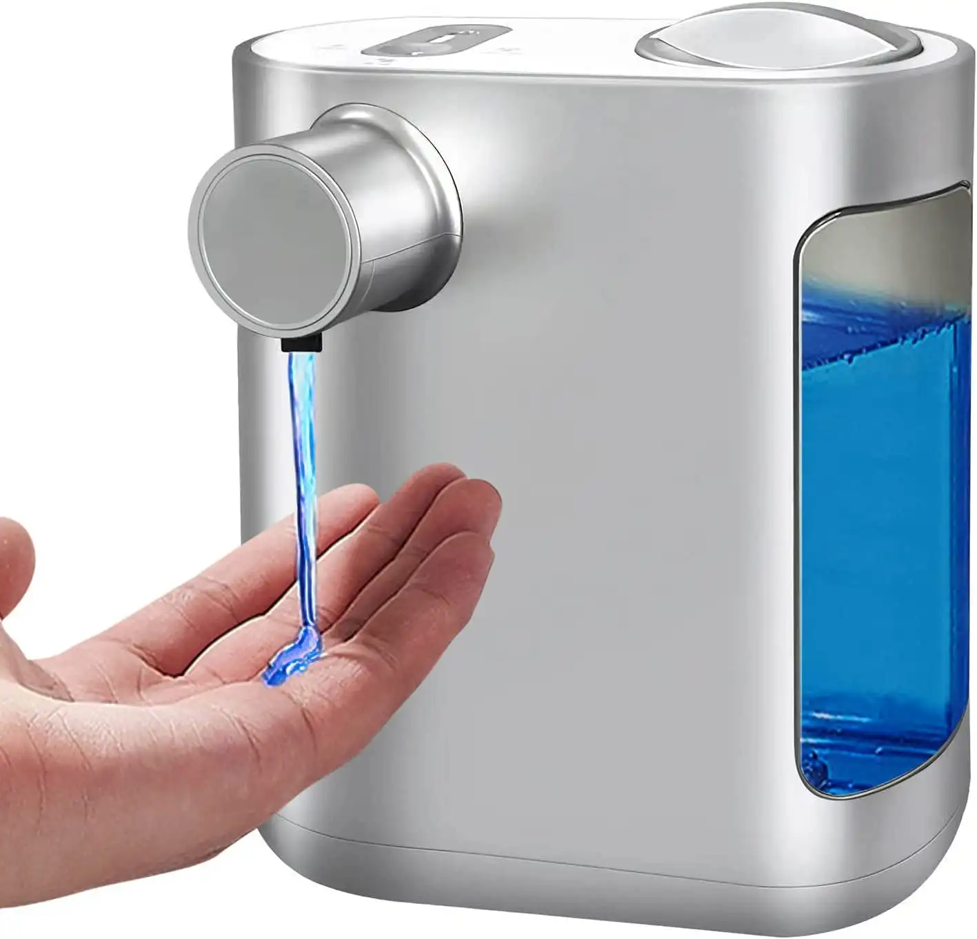 

Non-Contact Liquid Automatic Soap Dispenser, 500ml, Rechargeable, 2000mA Built-in Battery with 3 Variable Dispense Volume Contro