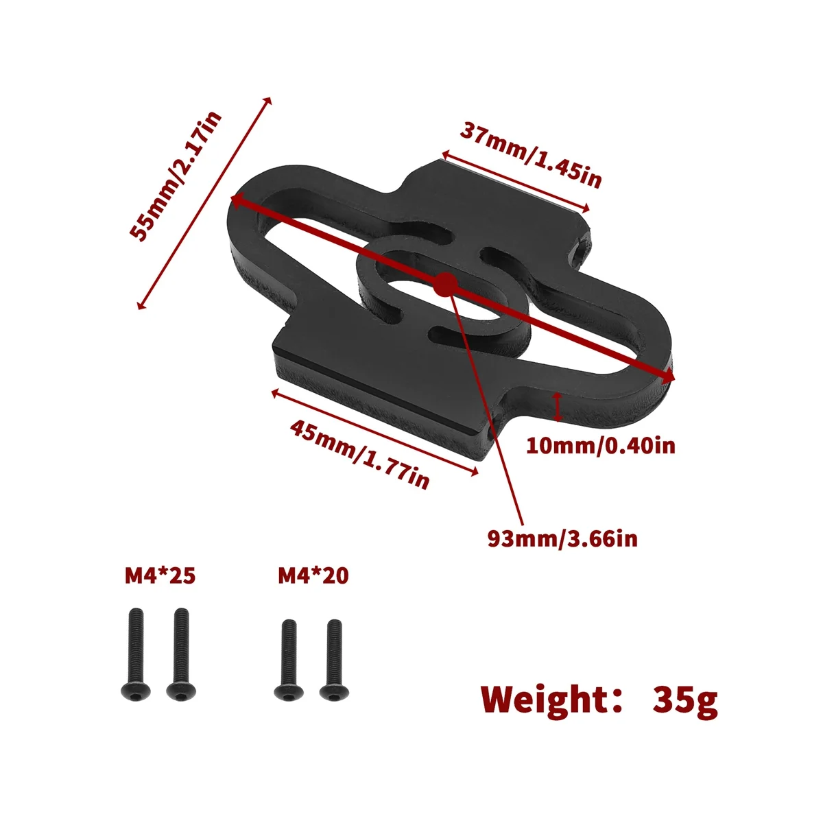

Nylon Rear Bumper Mount Tail Wing Mount for TRAXXAS XRT 1/6 RC Car Upgrade Parts Accessories