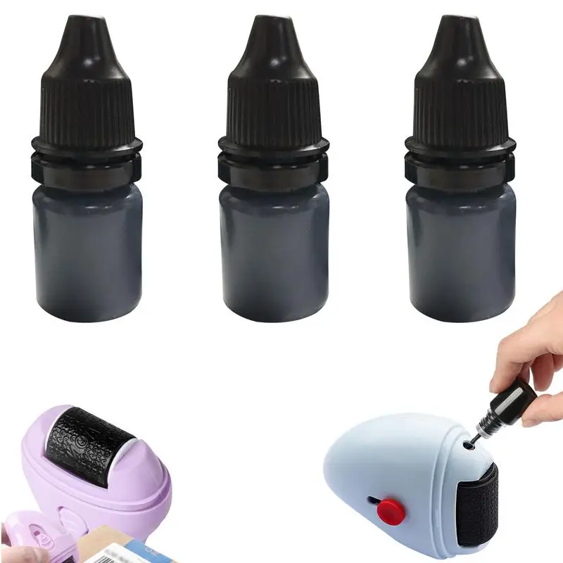 

5ml Privacy Stamp Ink Rolling Identity Theft Guard Stamp Refill Roller Stamp Refill Ink For Identity Protection Stamps