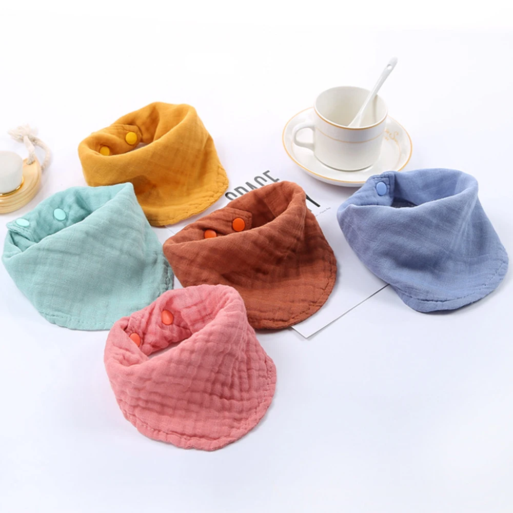 

HappyFlute INS Multi-Functional Bamboo Cotton Muslin Blanket Baby Burp Cloth Bibs