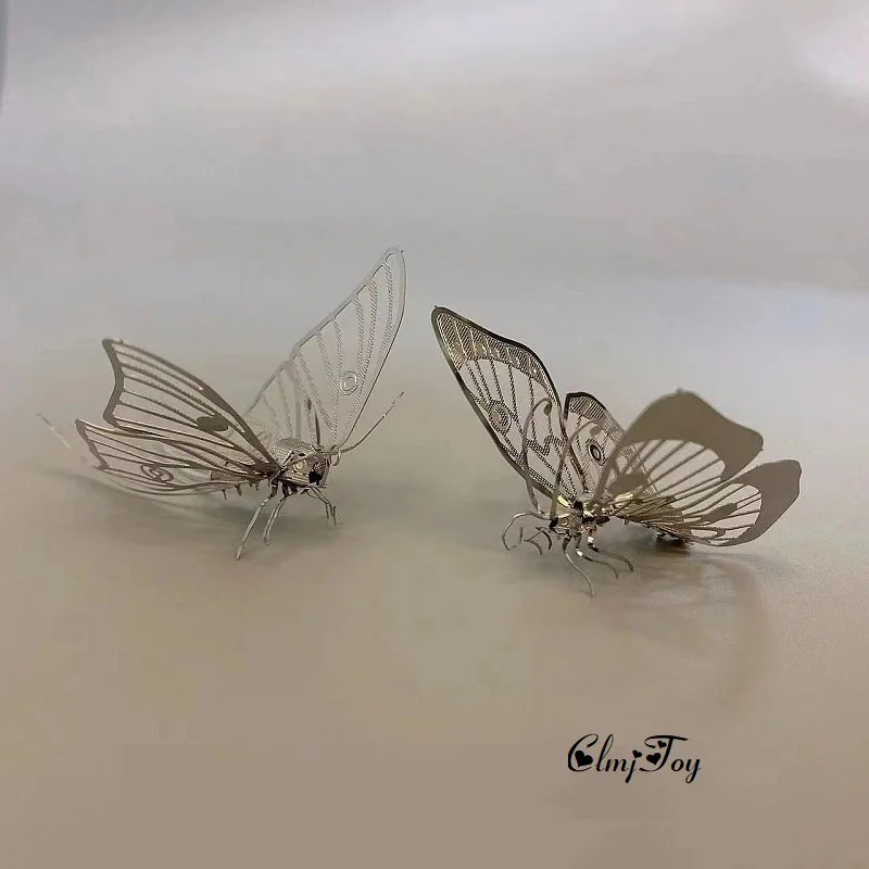 

ClmjToy Милая бабочка Сборная модель DIY Сборные игрушки 3D металлические насекомые сборные взрослые головоломки подарок на день рождения для де...