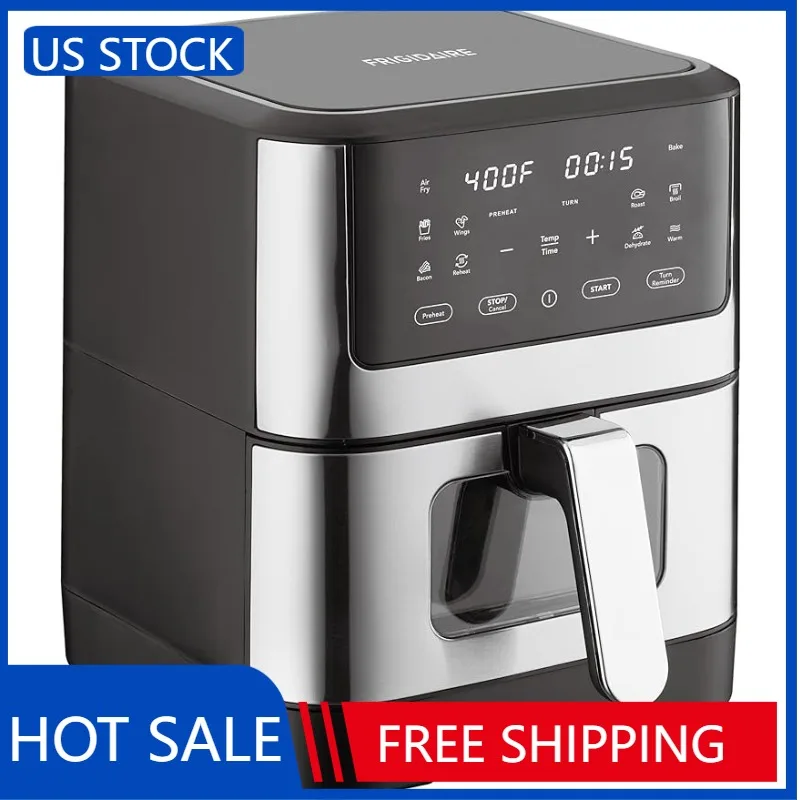 

Простая в использовании цифровая фритюрница Frigidaire EAF601-BLACK 6L, 8,2qt, Черная