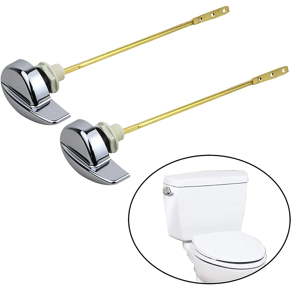 

2Pcs Toilet Flush Tank Lever Handle Replacement for TOTO THU004-CP, ST701, CST854 and CST884, Toilet Tank Flush Trip Lever