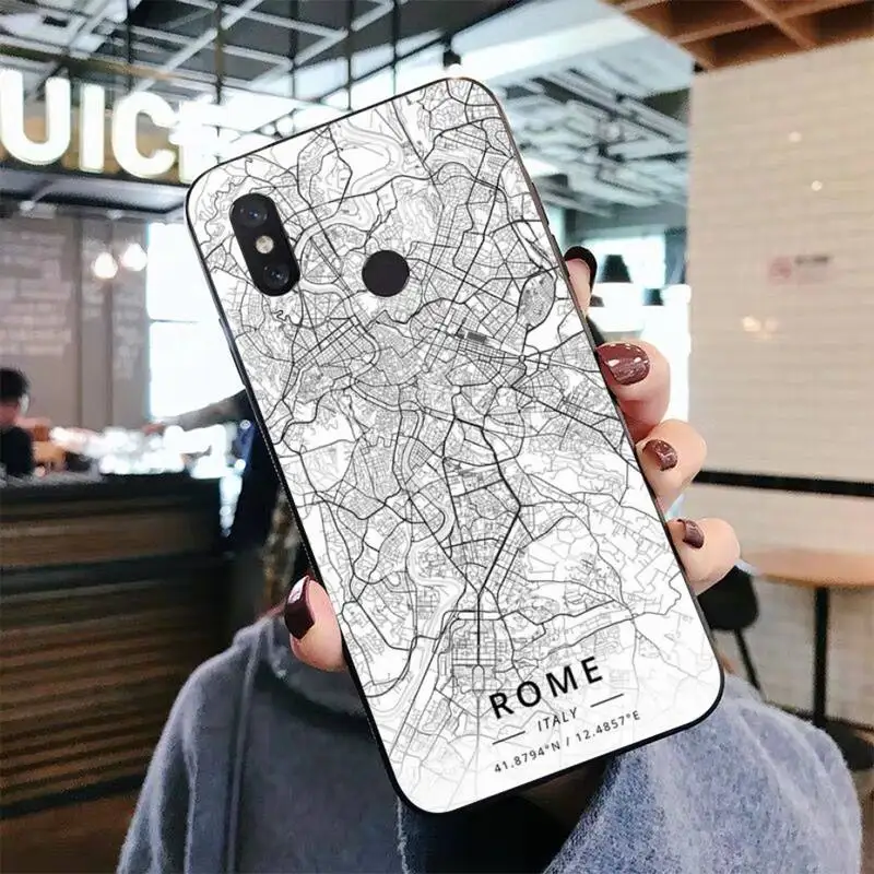 Чехол FHNBLJ для телефона с изображением Лондонской страны и городской картой Xiaomi mi