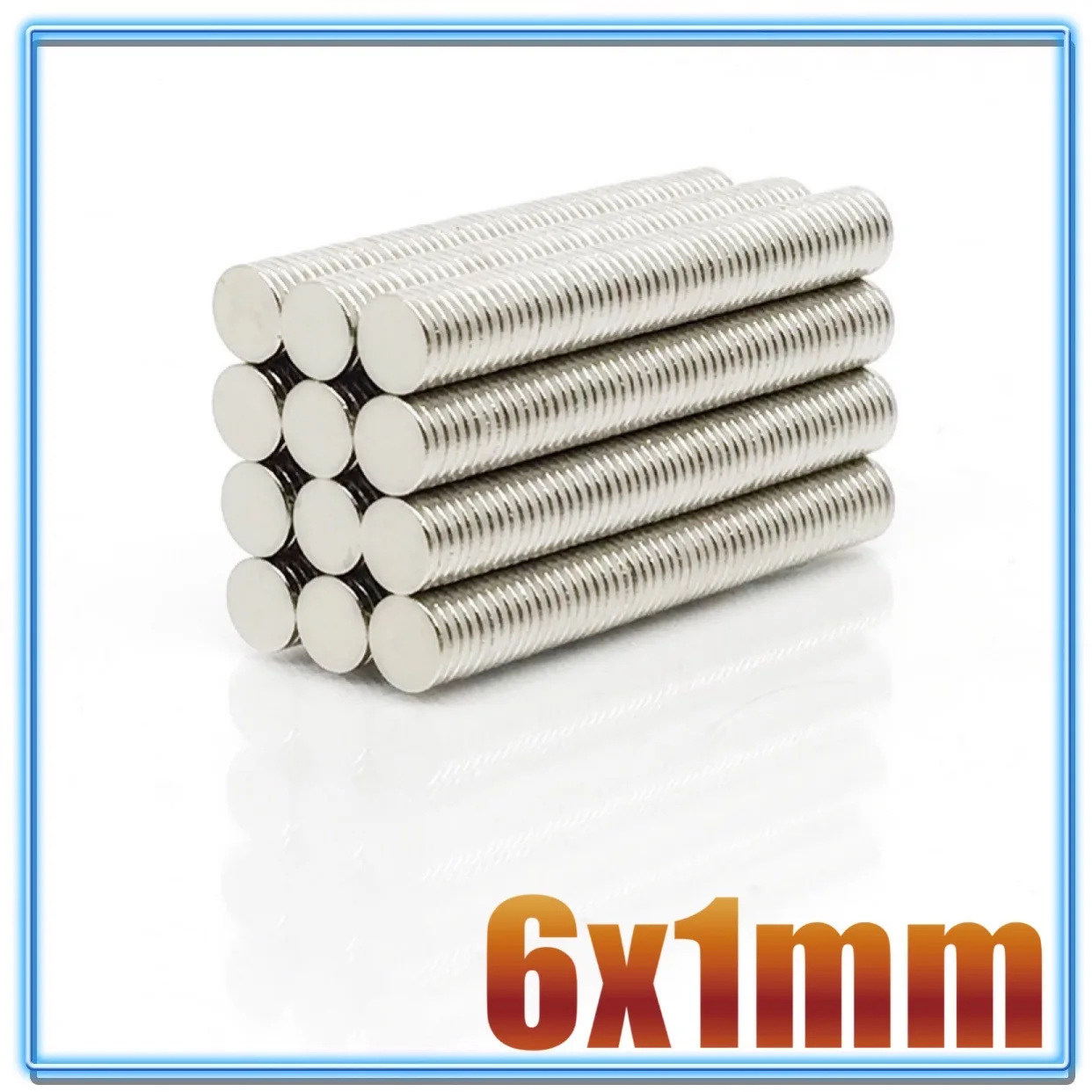 

20~5000pcs 6x1 mm Thin Neodymium Strong Magnets 6mm x 1mm Permanent Small Round Magnet 6x1mm Powerful Magnetic Magnet 6*1 mm N35