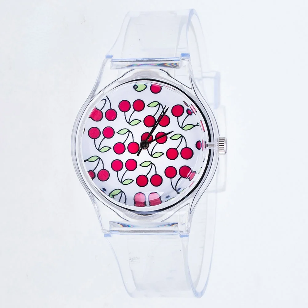 

Transparent Clock Silicone Watch Women Sport Casual Quartz Wristwatches Novelty Crystal Ladies Watches Cartoon Reloj Mujer 2022