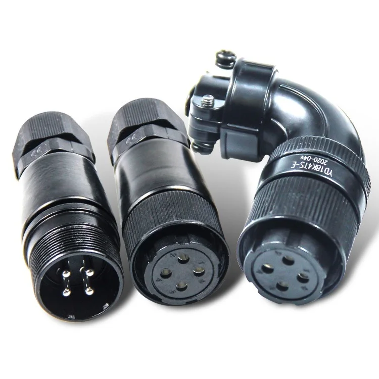 Серводвигатель водонепроницаемый авиационный штекер YD18 4Pin 15Pin 4P 15P штекер кодировщика для Huada Kane Di Mige