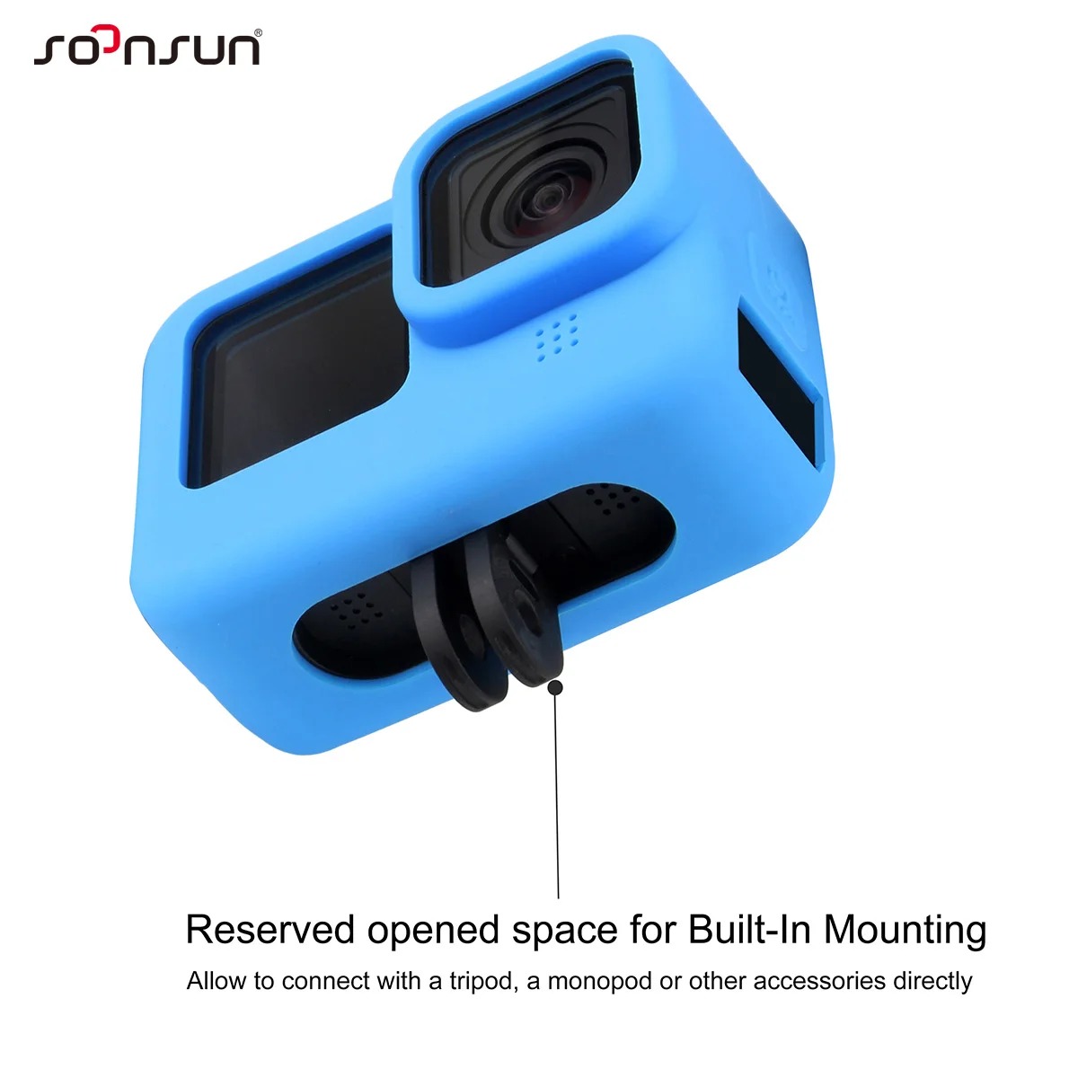 SOONSUN мягкий силиконовый защитный чехол для GoPro Hero 9 10 11 черный резиновый кожи на