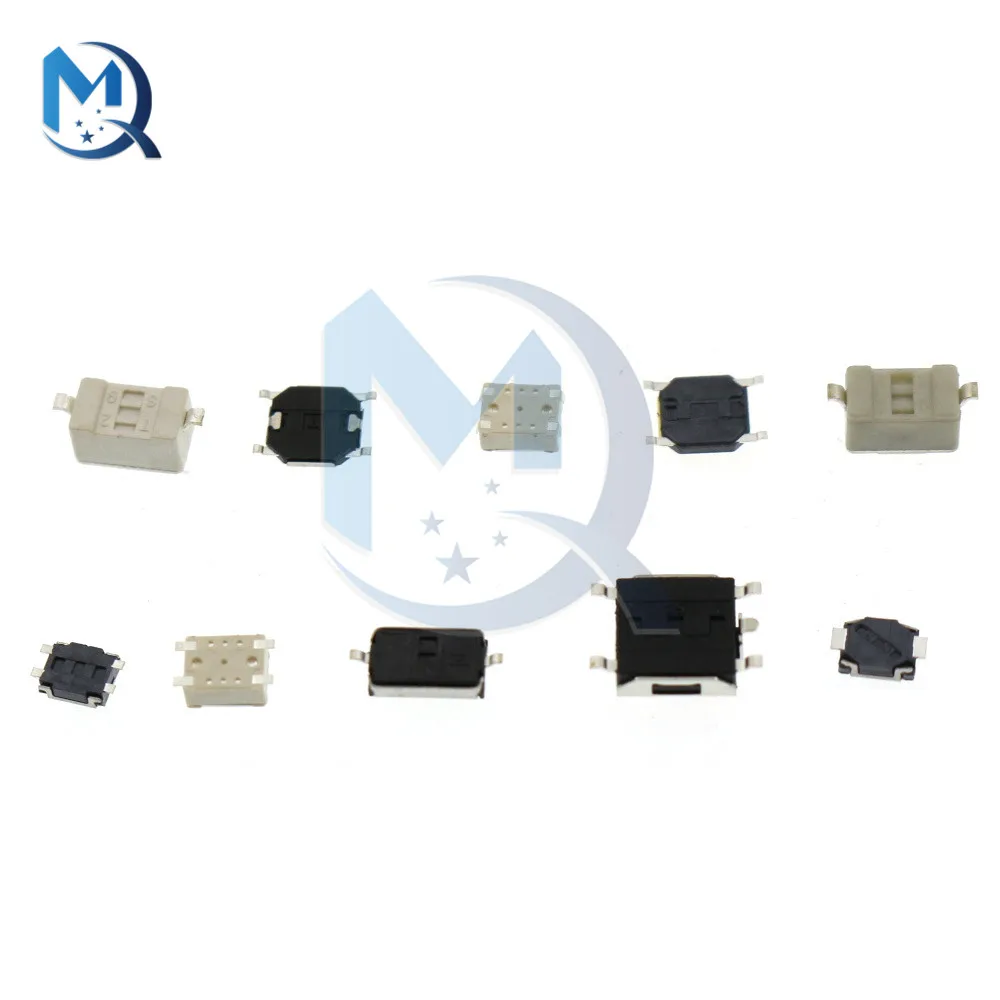 250 шт./коркоркор. 10 модель SMD Тактильный кнопочный переключатель в комплекте