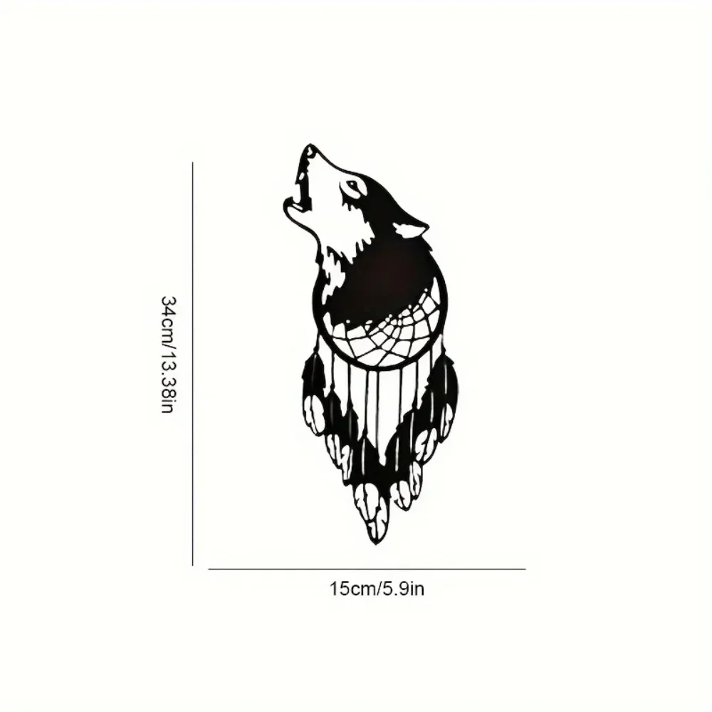 Креативное Металлическое Ожерелье С Головой Волка Настенное Художественное